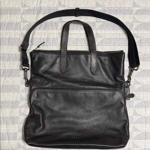 Coach Leather Fold-over Tote